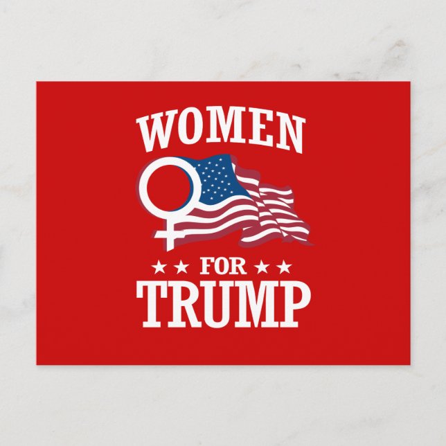 WOMEN FOR TRUMP POSTCARD (Front)