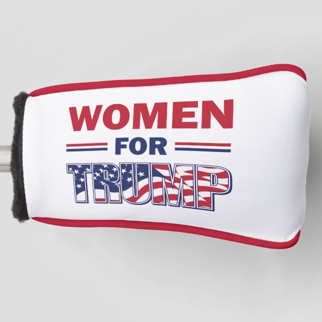 Women for Trump - Trump 2020 Golf Head Cover (Front)