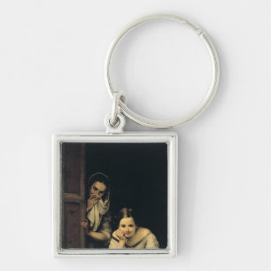 Women from Galicia at the Window, 1670 Keychain
