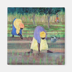 Women Gardening 2005 Magnet