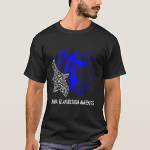Women Gifts We Wear Blue For Ataxia Telangiectasia T-Shirt