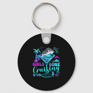 Women Girls Gone Cruising Matching Cruise Vacation Keychain