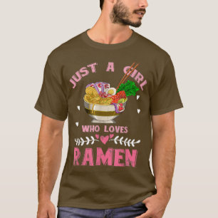 Women Girls Kids Asian Food Noodles Lover Gift Kaw T-Shirt