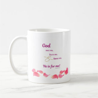 Women - God Sees-Hears-Knows Me Coffee Mug