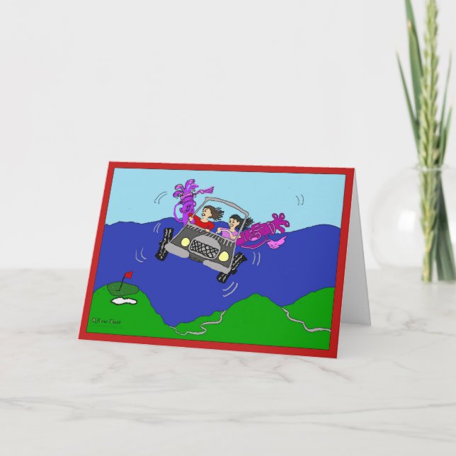 Women Golfers Greeting Card (Front)