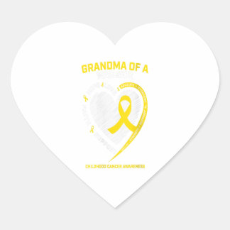 Women Grandma Grandson Grandaughter Childhood Gift Heart Sticker
