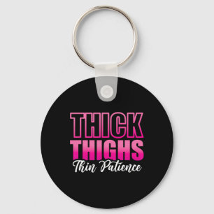 Women Gym Workout Fitness Exercise Thick Thighs Th Keychain