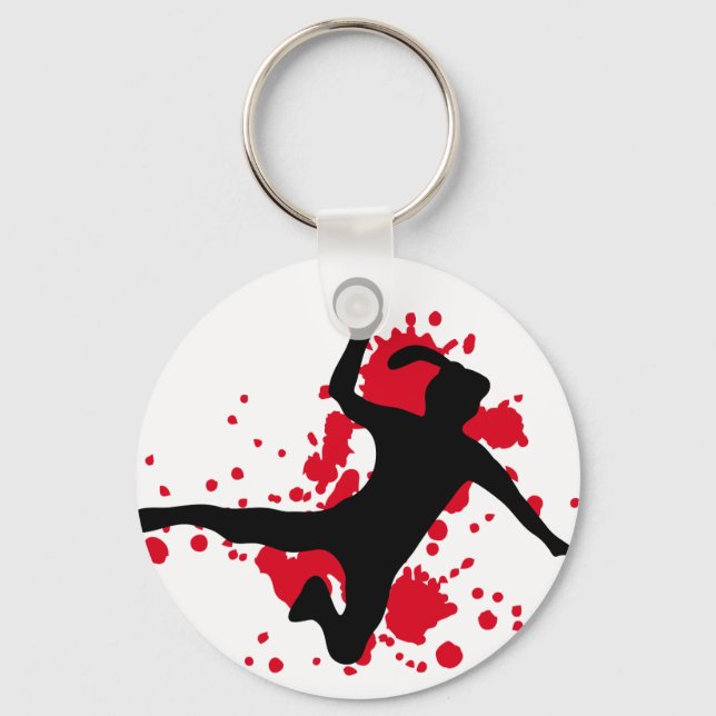 women handball keychain (Front)
