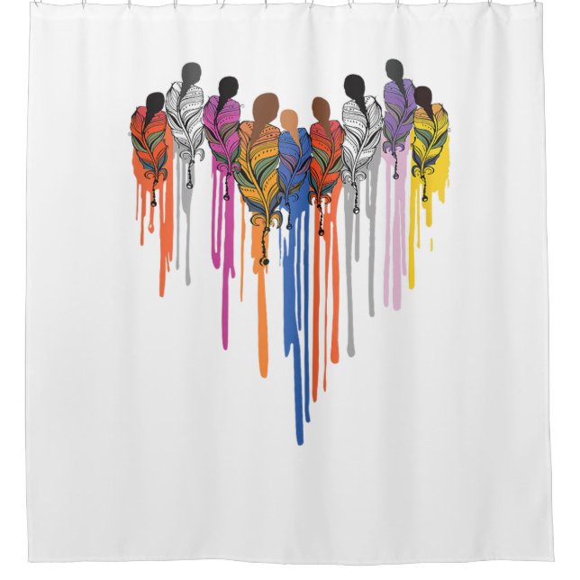 Women Heart Shape Watercolor Native American  (Front)