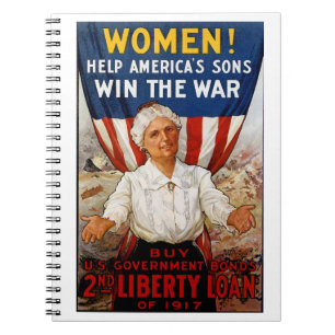 Women! Help America's Sons Notebook