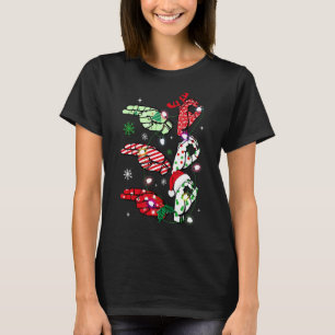 Women Ho Ho Ho Sign Language Asl Santa Merry Chris T-Shirt