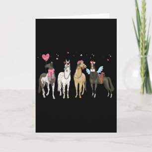 Women Horse Valentine's Day Horse Lover Horse Mom Card