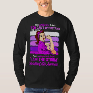Women I Am The Storm Ulcerative Colitis Awareness T-Shirt