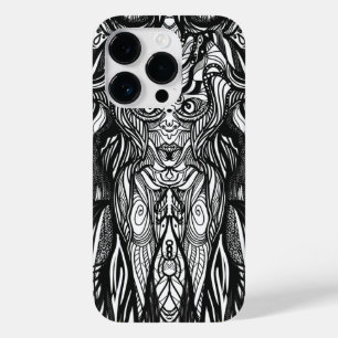 Women Illustration black ink Case-Mate iPhone 14 Pro Case
