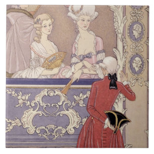 Women in a Theatre Box, illustration from 'Les Lia Tile