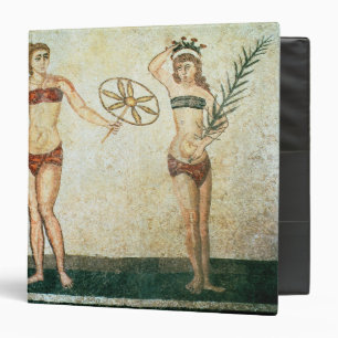 Women in 'bikinis' binder