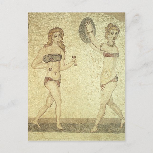 Women in 'bikinis' postcard (Front)