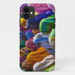 Women in colourful saris gather together iPhone 11 case
