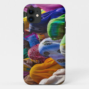 Women in colourful saris gather together iPhone 11 case