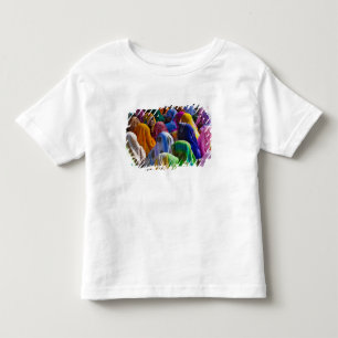 Women in colourful saris gather together toddler t-shirt