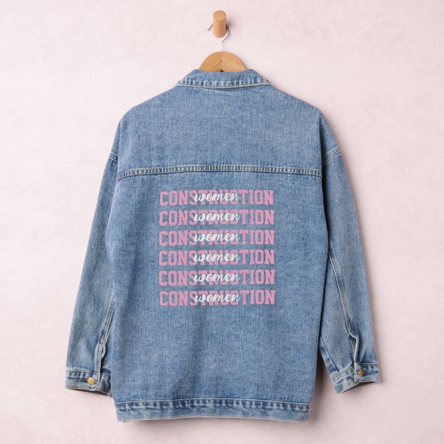 Women in Construction; Female Empowerment Gift Denim Jacket (Hangar)