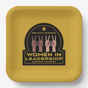 Women In leadership Paper Plate