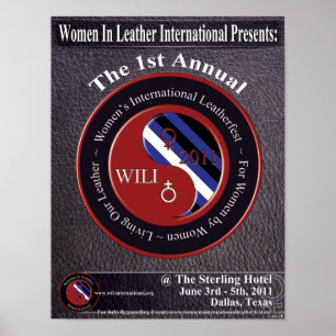 Women In Leather International Leather Fest Poster