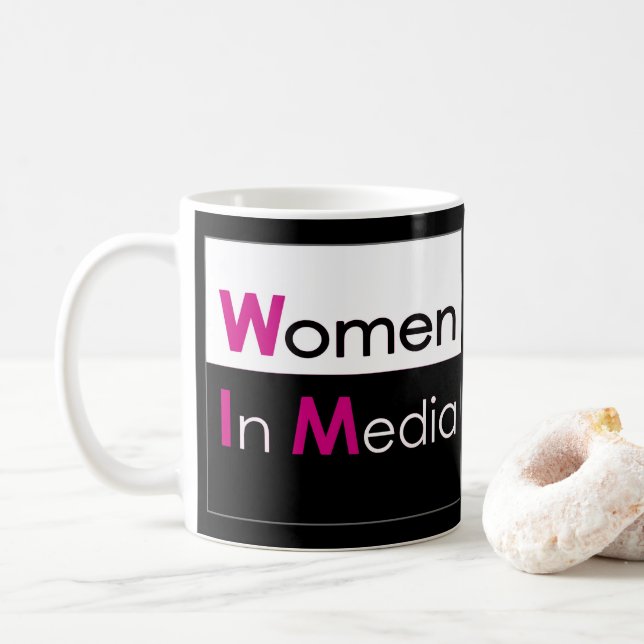 Women In Media Classic Mug Black (With Donut)