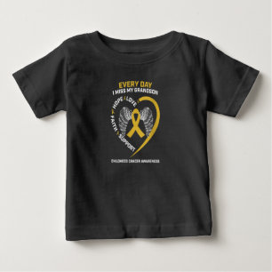 Women In My Memory Miss My Grandson Childhood Gift Baby T-Shirt