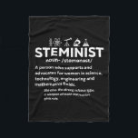 Women In Science Steminista Steminist 1  Fleece Blanket<br><div class="desc">Women In Science Steminista Steminist 1</div>