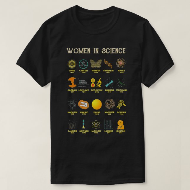Women In Science T-Shirt (Design Front)