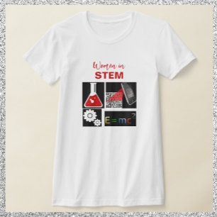 Women in Stem Black and Red T-Shirt