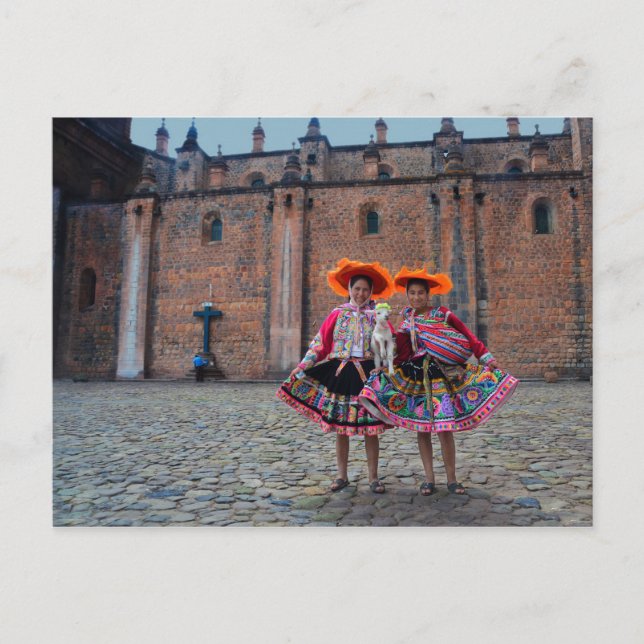 Women in Traditional Clothing, Cusco, Peru Postcard (Front)