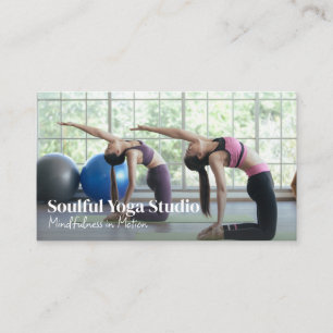 Women in Yoga Class Business Card
