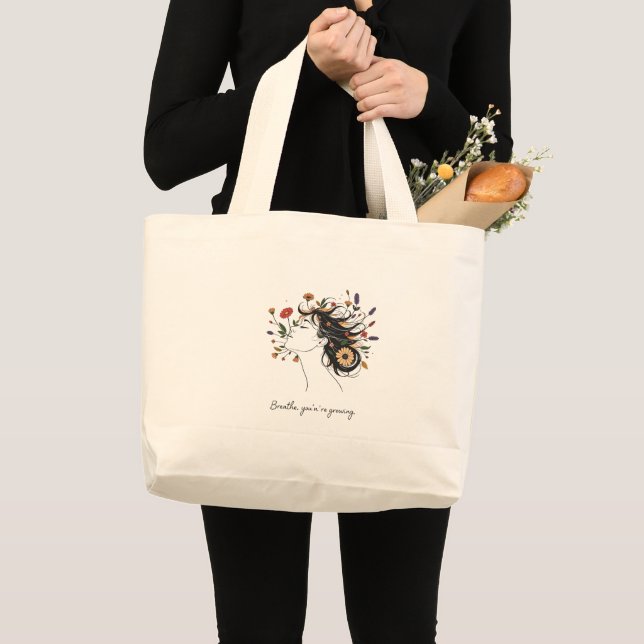 women inspiring totebag  large tote bag (Front (Product))