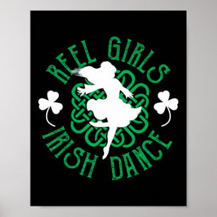 Women Irish Step Dancer Step Dancing Reel Girls Ir Poster