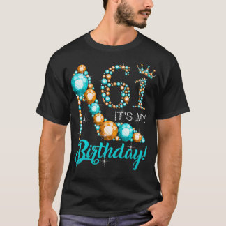 Women It's My 61st Shoe Crown Happy 61th birthday T-Shirt