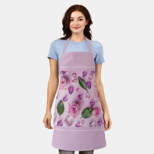 Women Kitchen Cute Flowers Cooking Baking BBQ Work Apron
