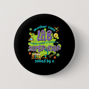 Women Lab Supervisor Lab Week 2025 Vintage Mystery 2 Inch Round Button