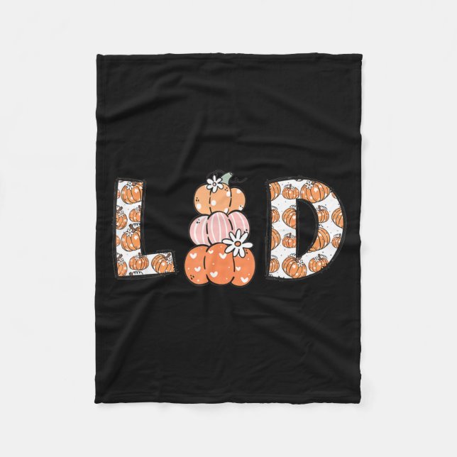 Women Labor And Delivery Nurse Fall Pumpkins Thank Fleece Blanket (Front)