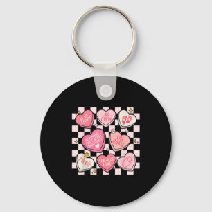 Women Labor And Delivery Nurse Hearts Candy Valent Keychain