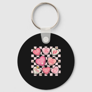 Women Labor And Delivery Nurse Hearts Candy Valent Keychain