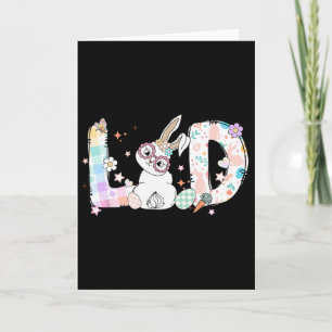 Women Labour And Delivery Nurse Easter Bunny Eggs Card