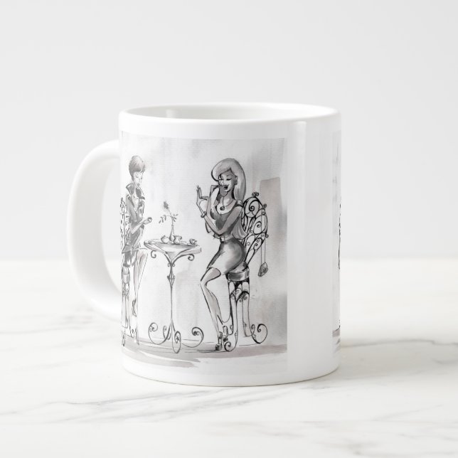 Women Large Coffee Mug (Front Left)