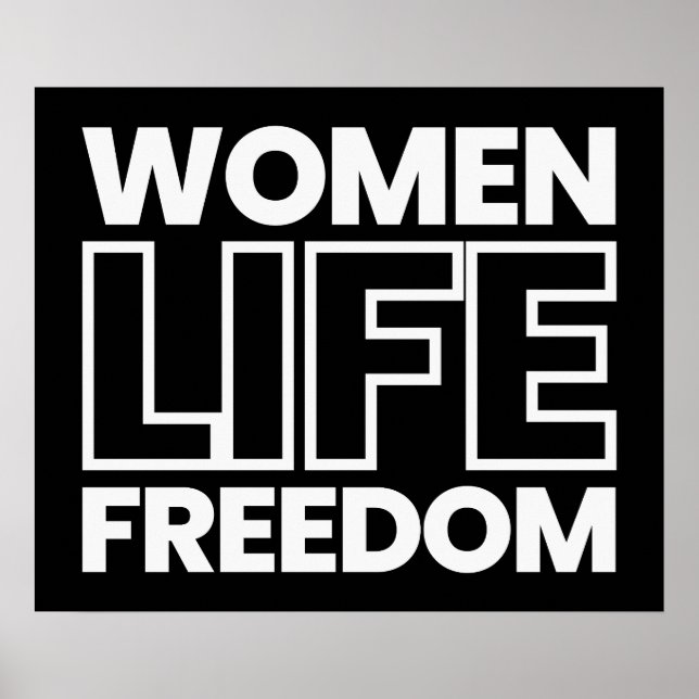 Women Life Freedom - Free Iran Poster (Front)