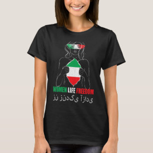 Women Life Freedom mahsaamini Women's Right in Ira T-Shirt