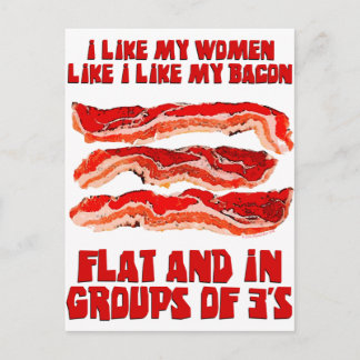 Women Like Bacon Postcard