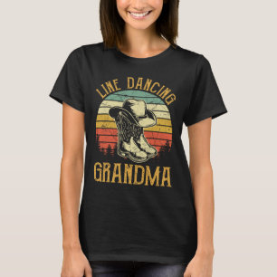 Women Line Dance Grandma Dancing Dancer Country Mu T-Shirt