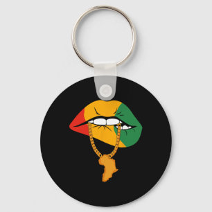 Women Lips Chain Black History Month African Chain Keychain