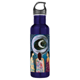Women Looking at the Moon Artwork 710 Ml Water Bottle
